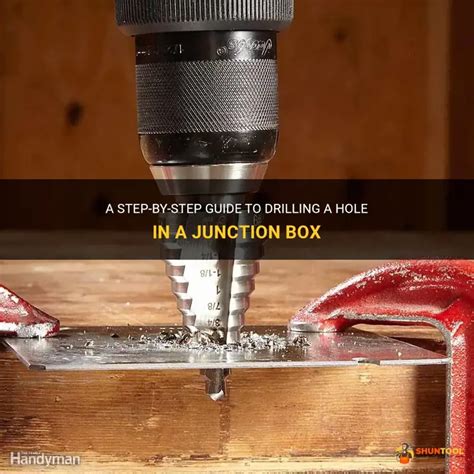 junction box hole drill|drilling hole in junction box.